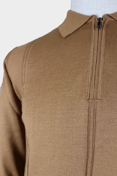 Nehir 244100407   Nehir Zippered P. Collar Camel
