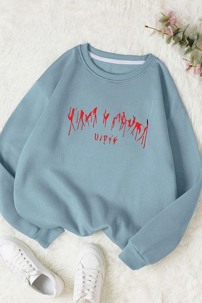 Moda Glo Hanorac unisex din bumbac Harajuku