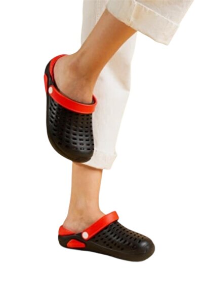 Liger Unisex Black-Red Eva Sole Slippers