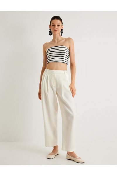 Koton X Melis Ağazat - Color Contrast Strapless Bustier