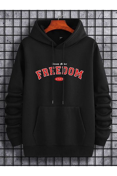 Moda Glo Hanorac unisex Red Freedom Written