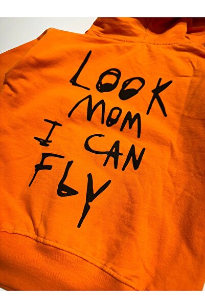 BOBBY JR KİDSWEAR Scris în față și în spate cu imprimeu „Look Mom I Can Fly” ...