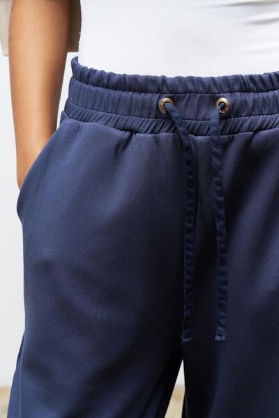 Basicpark Smoked Women's Waist Adjustable Comfortable Fit Modal Trousers