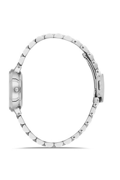 FERRO Quartz Steel Grey Turquoise Dial 23 mm Women's Wristwatch
