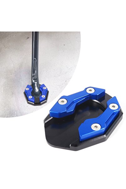 Choice4 Blue Kickstand Side Stand Extension Pad Enlarger Plate For Yamaha Nma...
