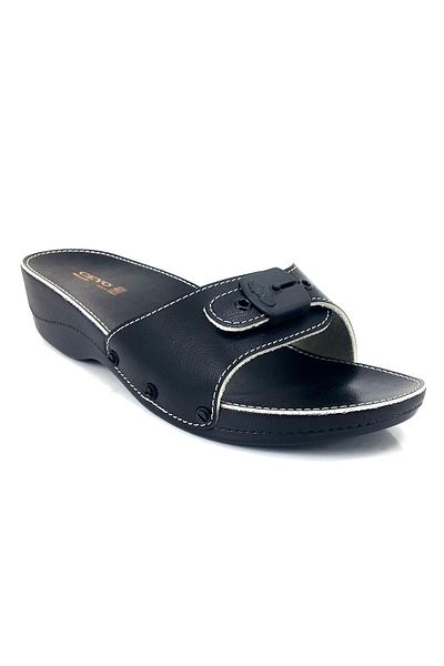 Ceyo Minelli Heeled Women's Anatomical Slippers Black