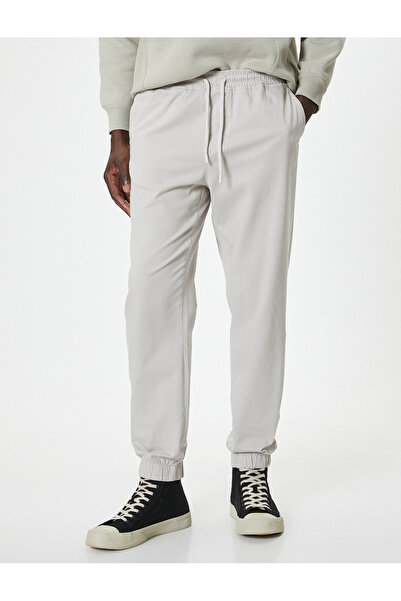 Koton Jogger Pantolon Beli Bağcıklı Cep Detaylı Pamuklu