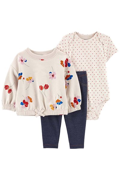 Carter's Patterned Baby Girl Cardigan Set of 3