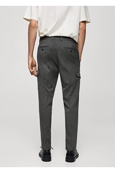 MANGO Man Flanel kargo pantolon