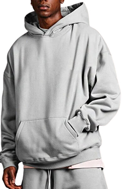 ruNadeS Мъжки суитшърт с качулка и джоб „кенгуру“