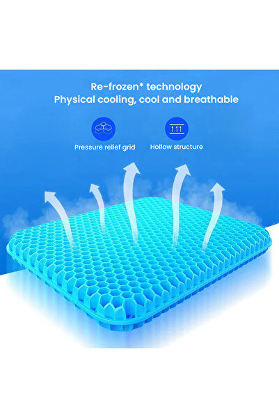 Choice Orthopaedic Gel Seat Cushion Non-Slip Pillow Sciatica Coccyx Pain Relief Home Office Car Lower Ba...