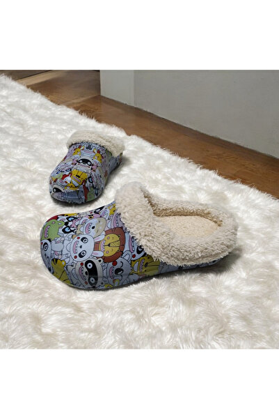 AkınalBella Щоденні домашні капці з хутром та веселими фігурками тварин, для дитячого садка та дошкільних закладів