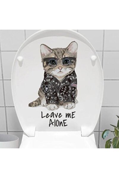 Marsilyan Decohandy Toilet Seat Sticker Leave Me Alone Ilkelgrp-Et445