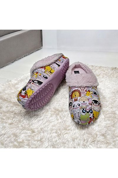 AkınalBella Casual Furry Cheerful Animal Figure Home, Classroom, Nursery Slippers