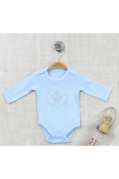 TRENDİMİZBİR Crown Printed Snap Baby Bodysuit