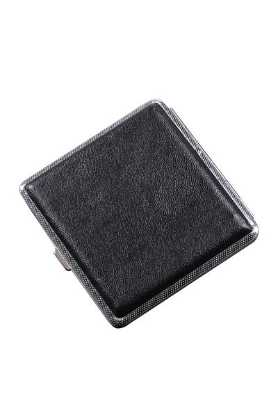Choice 1pcs 1pc Double-open Leather Cigars Cigarettes Cases For 20 Sticks Cigarette Stainless Steel Tobacco
