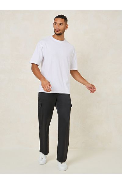 Styli Woven Relaxed Fit Pants with Cargo Pocket Detail