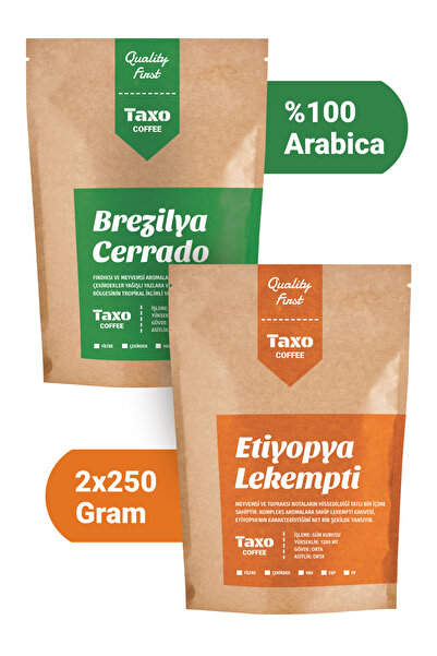 Taxo Coffee Etiyopya Brezilya 2x250gr Filtre Kahve
