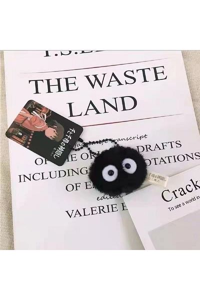 Choice 1 Plush Small Coal Ball Keychain Pendant Suitable For Miyazaki Hayao Anime Fans Backpack Charm Lany.