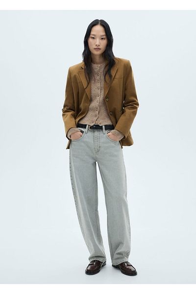 MANGO Woman Cardigan de tricotaj cu nasturi bijuterie