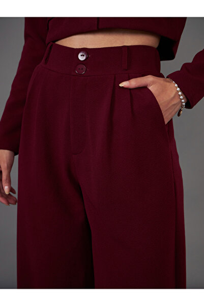 Sassafras By Styli High Rise Straight Pants with Slip Pocket