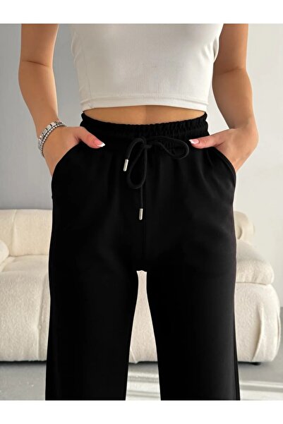 winmoda Φαρδύ ίσιο φαρδύ πόδι Φαρδύ αθλητικό παντελόνι - ίσιο φαρδύ γυναικείο παντελόνι