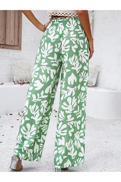 DY By Styli All Over Print Pants with Elasticated Waist