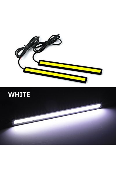 Choice Ultra Thin Bright LED Car COB Daytime Running Lights SuperBright Low Cosumption Auto DRL Fog Driv...