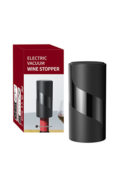 Choice Black Electric Wine Stopper, Mini Automatic Wine Saver Vacuum Pump for Keepping Wine Fresh, Wine Sea