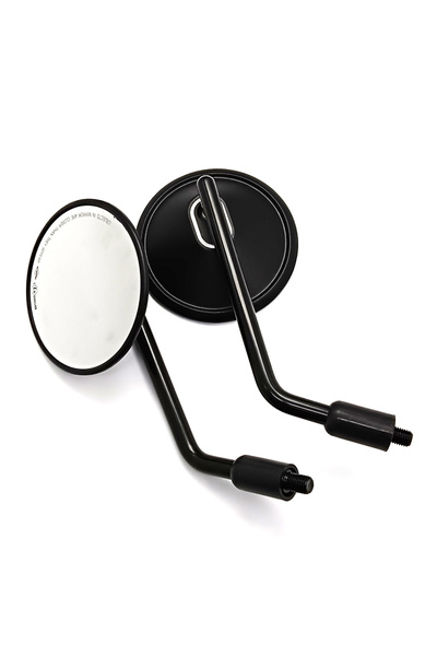 Choice مرايا جانبية سوداء للدراجات النارية، قابلة للتعديل عالميًا 10 مم، مصنوعة من الألومنيوم، مناسبة لدراجات هوندا، والدراجات النارية، والدراجات الكهربائية.