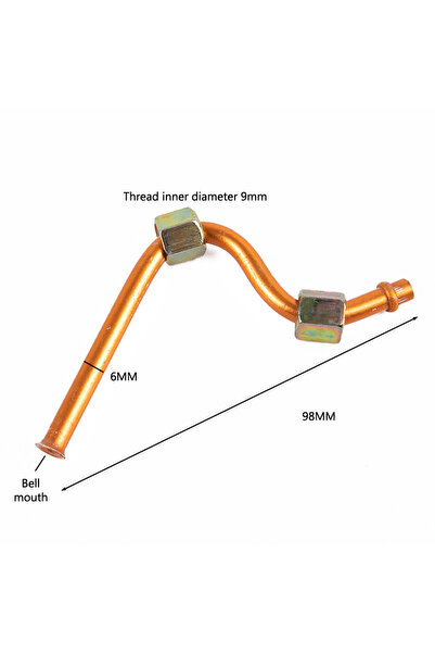 JETTING قطعة واحدة من أنبوب عادم ضاغط هواء من الألومنيوم بقطر 9 مم، قطع غيار ...