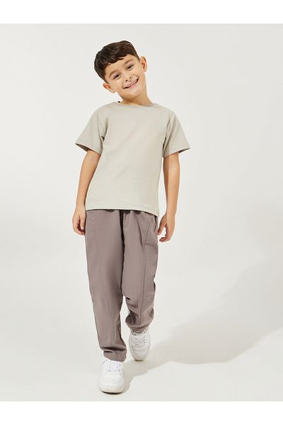 Styli Patch Detail Straight Leg Pants