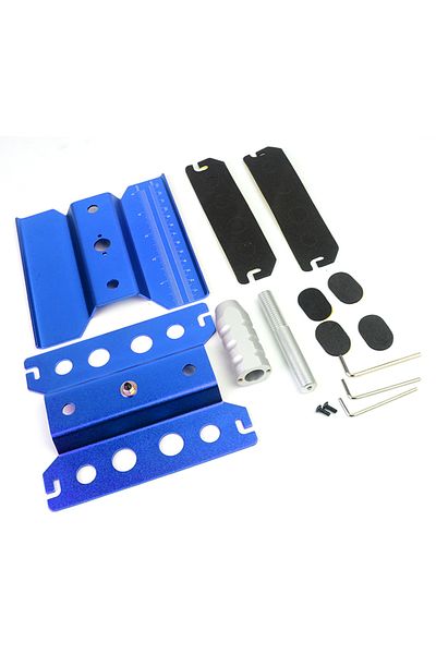 Choice Blue RC Cars Tool Heightening Work Stand Assembly Platform 360 Degree Rotate Repair Station 1/10 1/8