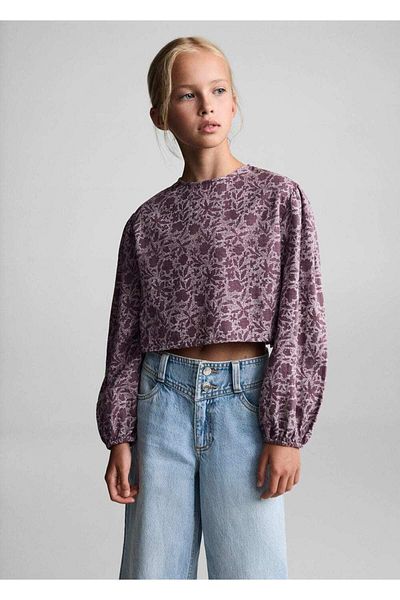 MANGO Kids Stitching Detailed Culotte Jean