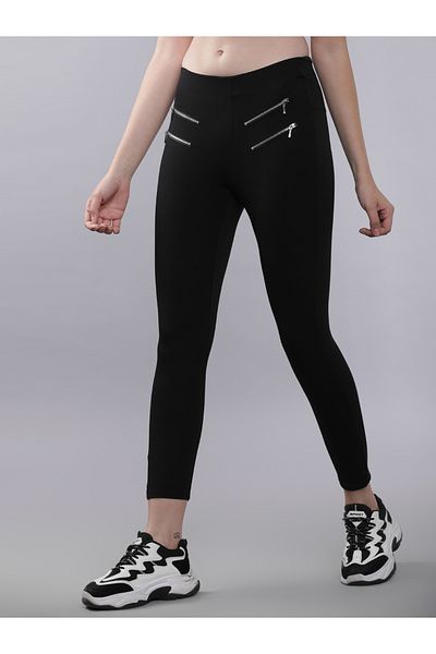 Tokyo Talkies By Styli Zip Detailing Slim Fit Trouser