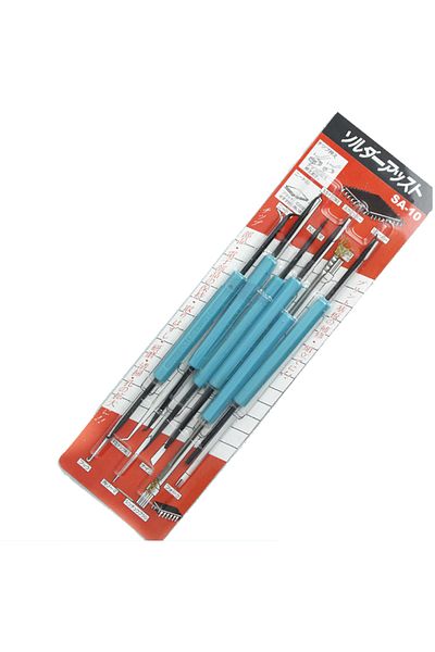 Choice Blue 6pcs Desoldering Aid Tool Soldering Aid Assist Tools Circuit Board Welding Auxiliary Tools Pcb