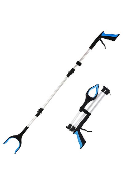 Choice Blue Reacher Grabber Tool, 43" Extra Long Grabbers for Elderly, Lightweight Handy Trash Claw Grabber