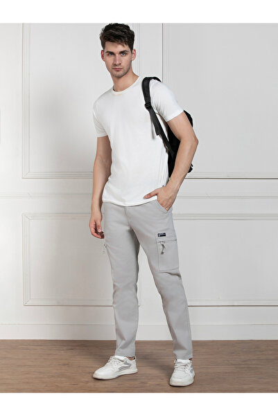 Dennis Lingo By Styli Solid Stretchable Cargo Trousers