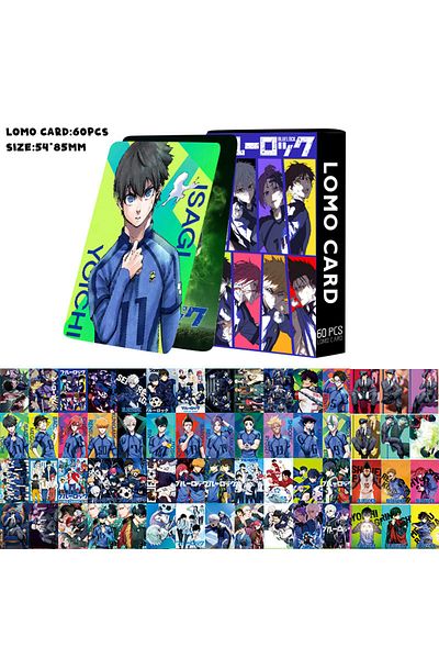 Choice Blue Lock-60pcs 60pcs/set Anime Blue Lock Isagi Yoichi Bachira Chigiri Figures Photo Cards Lomo Card