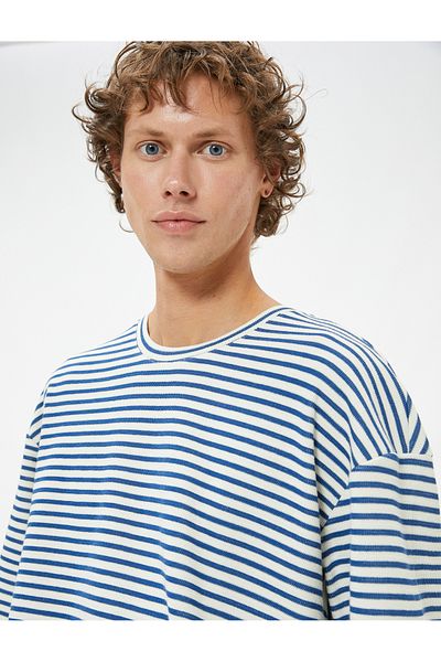 Koton Βαμβακερό μπλουζάκι Oversize - Crew Neck, κοντό μανίκι