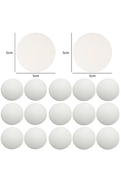 Choice 10pcs White 20/5pcs White Soft Door Stopper Anti-collision Silicone Ha...