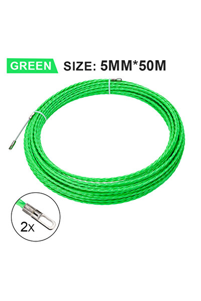 Choice4 50 متر 5 مم 5-50 متر كابل دليل الشريط ساحب مستخرج الألياف الزجاجية لل...