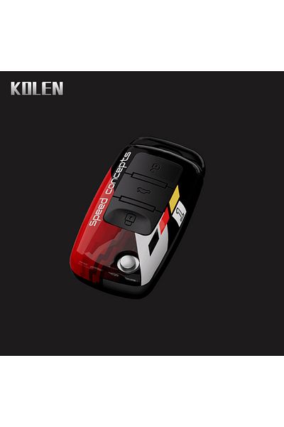 Choice Blackred Only Case Abs Car Folding Key Case Cover Shell For Volkswagen Vw Polo Golf Passat Beetle Ca