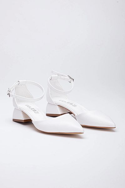 GULT Women's 3 Cm Heeled Casual Summer Shoes White