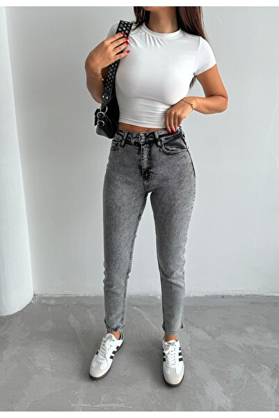 Swet Shop Jeans Γυναικείο τζιν μαμά με ψηλόμεσο Lycra