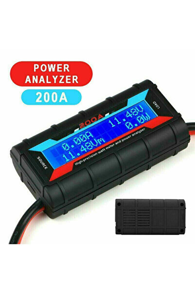 Choice black Black 200A LCD Digital High-precision Amp Watt Meter RC Battery ...