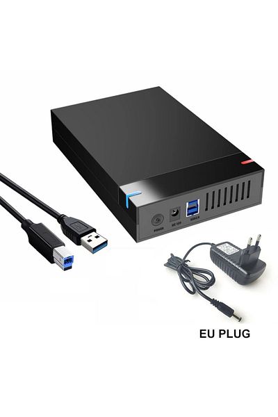 Choice USB 3.0 EU Plug 2.5/3.5 inch HDD Case USB3.0 Hard Drive Enclosure SATA to USB 3.0 External Hard Driv