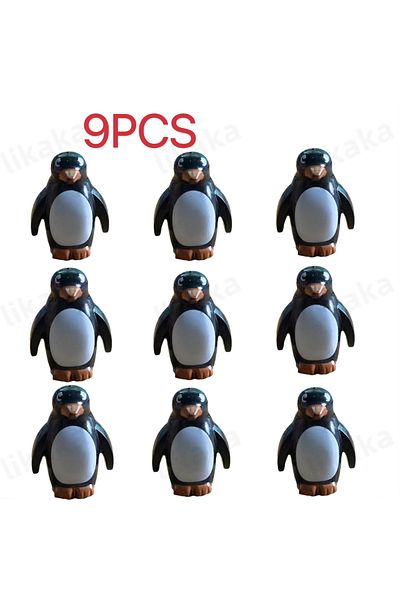 Choice 9PCS Glacier Antarctica Penguins Building Blocks MOC Animals DIY Toys Compatible Mini Blocks Toys...