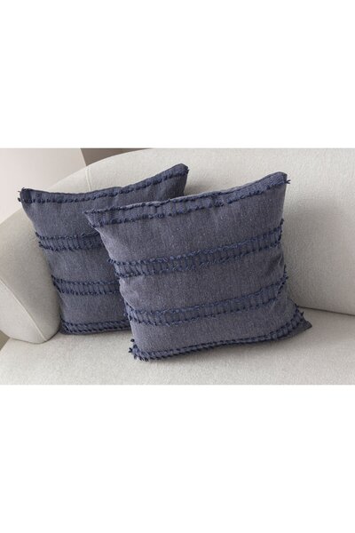 dekomall home & living Set de 2 huse de pernă cu model cu dungi