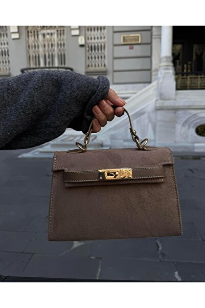 Tina İstanbul Norkový nubukový sáček - s krytem a příslušenstvím na opasek